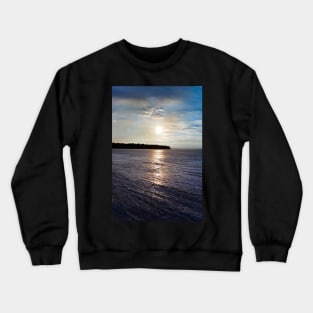 Frozen Sunset over Gull Lake Crewneck Sweatshirt